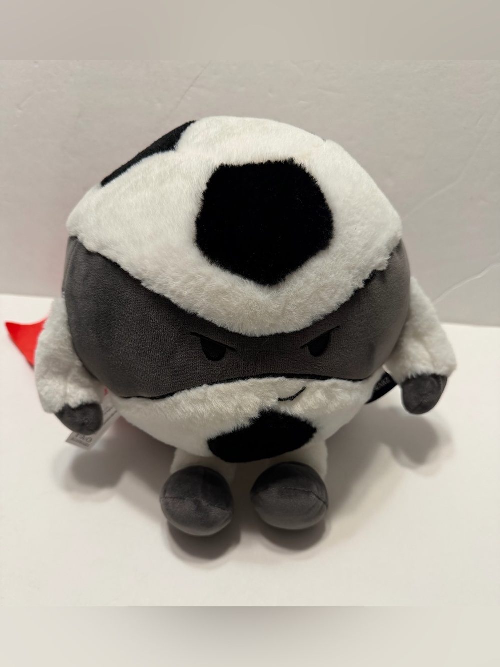 FAO Schwarz 2024 Heroes of the Game Plush Soccer Ball w/ Red Cape 7.5”